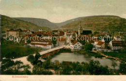 42646786 Kuenzelsau Kirche Bruecke Panorama Kuenzelsau - Kuenzelsau