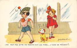 PIE-23-GOLL. 7523 : CARTE ILLUSTREE. HUMOUR. JEAN CHEVAL. NA PAS ME MARCHER SUR LES PIEDS - Cheval