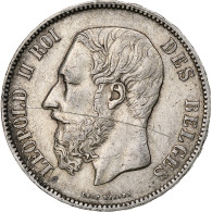 Monnaie, Belgique, Leopold II, 5 Francs, 5 Frank, 1871, TTB, Argent, KM:24 - 5 Francs