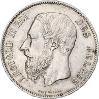 Monnaie, Belgique, Leopold II, 5 Francs, 5 Frank, 1873, TTB+, Argent, KM:24 - 5 Frank