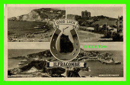 ILFRACOMBE, DEVON, UK - 6 MULTIVUES - BLACK CAT, HORSE SHOE -  TRAVEL IN 1914 - EXCEL SERIES - - Ilfracombe