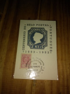 Portugal Stamp Cent 1953  Brasil Conmemorative Sheet.illustr Pmk1853 Centennial.e7 Reg Post Conmems 1 Or 2 Pieces - Marcofilie