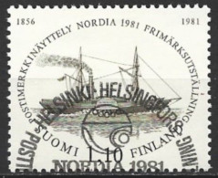 Finland 1981. Scott #654 (U) Mail Boat Furst Menschikooff, 1836  *Complete Issue* - Oblitérés
