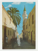 Libya Libia TRIPOLI, Dorgut Pasha Street, Mosque Minaret, Architecture, View Vintage Photo Postcard RPPc (4178) - Libia