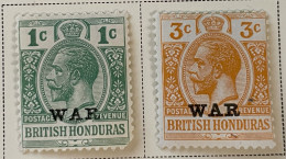 BRITISH HONDURAS  - MH* - 1917 - # MR 2/3 - Honduras Britannique (...-1970)