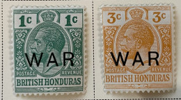 BRITISH HONDURAS  - MH* - 1918 - # MR 4/5 - Honduras Britannique (...-1970)