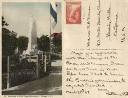 Curacao, D.W.I., WILLEMSTAD, Queen Wilhelmina Monument (1938) Sunny Isle No. 13 - Curaçao