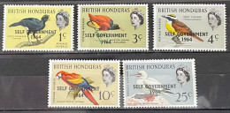 BRITISH HONDURAS  - MH* - 1964 - # 185/189 - Brits-Honduras (...-1970)