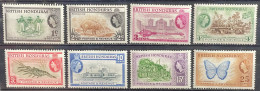 BRITISH HONDURAS  - MH* - 1953-1957 - # 144/151   8 STAMPS - Britisch-Honduras (...-1970)