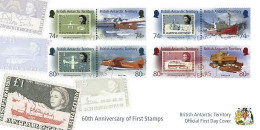 BAT 2023 TRANSPORT Aviation. Planes. 60th Anniv. Of The First Stamps - FDC - Ungebraucht