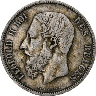 Monnaie, Belgique, Leopold II, 5 Francs, 5 Frank, 1876, TB+, Argent, KM:24 - 5 Frank