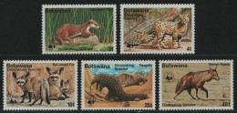 Botswana 1977 - Mi-Nr. 182-186 ** - MNH - Wildtiere / Wild Animals - WWF (II) - Botswana (1966-...)