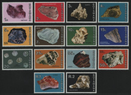 Botswana 1974 - Mi-Nr. 114-127 ** - MNH - Mineralien / Minerals (II) - Botswana (1966-...)