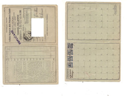 GM480 FISCALI MARCHE BOLLO £25x4 INPS Previdenza 1947 Tessera Operai - Fiscales