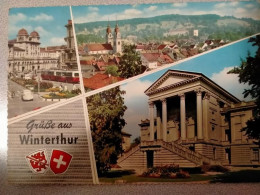 Cartolina Svizzera Winterthur Vedute FG VG 1968 - Winterthur