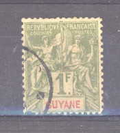 Guyane  :  Yv  42  (o)    )      ,    N3 - Gebruikt