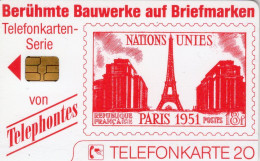 Eiffelturm Paris TK N *01/1992 200Expl.(O05) ** 80€ Visitenkarte Versand München VIP TC FRANCE Stamp On Telecard Germany - V-Series: VIP-und Visitenkartenserie