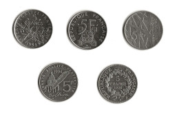 La Serie Des 5 Francs Nickel - Commémoratives