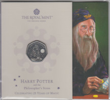 UK 50p  Harry Potter Dumbledore - BUNC Coin Royal Mint Presentation Pack - 50 Pence