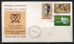 1970 CYPRUS ANNIVERSARIES AND EVENTS FDC - Cartas