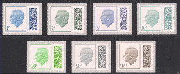 GB 2023 KC Set 7 X Low Values 1p To £1 Umm Barcode M23L ( 735 ) - Unused Stamps