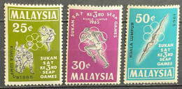 MALAYSIA -  MNH** - 1965  # 28/30 - Malaysia (1964-...)