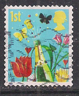 GB 2006 QE2 1st Smilers Champagne Flowers Used 2nd Series SG 2677 ( E1494 ) - Used Stamps