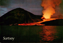 73945446 Surtsey_Vestmannaeyjarinsel_Iceland Vulkan Nachtaufnahme - Islande
