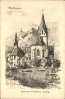 42634766 Blaubeuren Klosterkirche Kapitelhaus Blauberg Kuenstlerkarte Blaubeuren - Blaubeuren