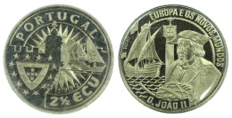 PORTUGAL - 2 ½ ECU - 1992 - KM X# 24 - D. João II - Europa E Os Novos Mundos - 2,5 - Portugal