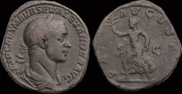 Severus Alexander AE Sestertius Pax Advancing Left - The Severans (193 AD To 235 AD)