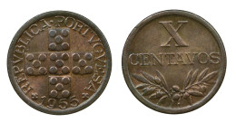 PORTUGAL - $10 ( X Centavos ) - 1955 - KM 583 - A.G. 10.15 - REPÚBLICA - Portugal