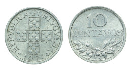 PORTUGAL - 10 Centavos - 1974 - Eixo Vertical Axis - KM 594 - Medal Alignment - REPÚBLICA - Portugal