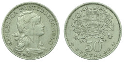 PORTUGAL - $50 ( 50 Centavos ) - 1940 - KM 577 - A.G. 20.08 - REPÚBLICA - Portugal