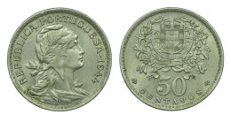 PORTUGAL - $50 ( 50 Centavos ) - 1944 - KM 577 - A.G. 20.09 - REPÚBLICA - Portugal