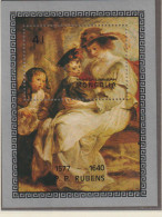 Mongolia Block Mi 50 Rubens Paintings - Helen Fourment And Her Children 1977 ** - Mongolie