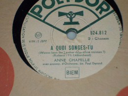 DISQUE VYNIL 78 TOURS  CHANT ANNE CHAPELLE 1944 - 78 T - Disques Pour Gramophone