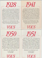 Millésimes Des Années 1928 à 1973 : Lot De 15 Cartes. - Verzamelingen & Kavels