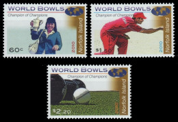 Norfolk-Insel 2010 - Mi-Nr. 1101-1103 ** - MNH - Lawn-Bowls - Sport - Norfolk Island