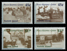 Norfolk-Insel 2001 - Mi-Nr. 765-768 ** - MNH - Friedenstruppen In Japan - Norfolk Island