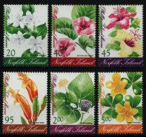 Norfolk-Insel 2002 - Mi-Nr. 793-798 ** - MNH - Blumen / Flowers - Norfolk Island