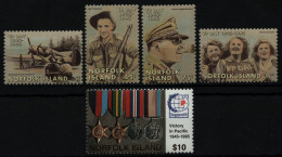 Norfolk-Insel 1995 - Mi-Nr. 593-597 ** - MNH - 2. Weltkrieg / World War II - Norfolk Island