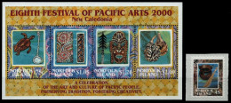 Norfolk-Insel 2000 - Mi-Nr. 730 & Block 35 ** - MNH - Kunstfestival - Norfolk Island