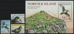 Norfolk-Insel 1999 - Mi-Nr. 692-694 & Block 30 ** - MNH - Vögel / Birds - Norfolk Island