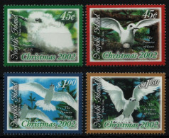 Norfolk-Insel 2002 - Mi-Nr. 811-814 ** - MNH - Vögel / Birds - Norfolk Island
