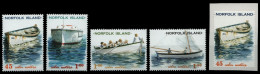 Norfolk-Insel 2001 - Mi-Nr. 760-763 & 764 ** - MNH - Boote / Boats - Norfolk Island