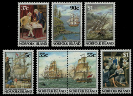 Norfolk-Insel 1987 - Mi-Nr. 417-420 & 429-431 ** - MNH - Schiffe / Ships - Norfolk Island