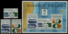 Norfolk-Insel 1988 - Mi-Nr. 440-442 & Block 11 ** - MNH - SYDPEX '88 - Norfolk Island