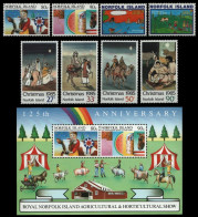 Norfolk-Insel 1985 - Mi-Nr. 369-370, 371-372, 373-376 & Block 8 ** - MNH - Norfolk Island