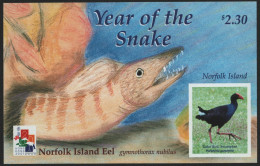 Norfolk-Insel 2001 - Mi-Nr. Block 38 ** - MNH - Jahr Der Schlange - Norfolk Island